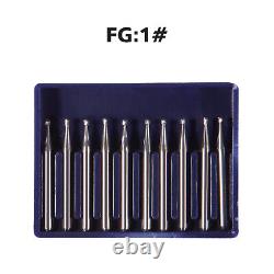 10-100Pcs Dental Trimming & Finishing carbide burs Friction Grip different sizes