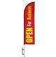 12' Feather Flag Kit Open For Business Restaurant, Car Repair, Food Coop, Grocery