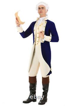 2021 New Royal Blue Men's Wool Hamilton Costume Adult War Outfit Coat Fast Ship