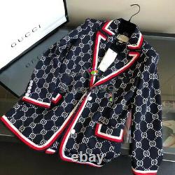 21/FW Printed Suit Jacquard Personality Casual Outfit Jacket + Trousers Women's