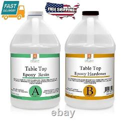 2 Gallon Business Table TOP EPOXY Resin Kit Super Gloss Coating wood Metal Stone