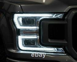 3-4Business Days arrive Chrome FULL LED Headlights Sequential for 18-20 F-150