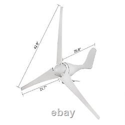400W Wind Turbine Generator Kit with3 Blades DC12V Charge Controller Home Power