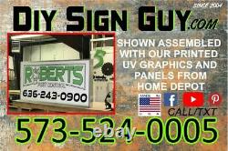 4x8 Outdoor L. E. D Sign Box DIY KIT! BUSINESS SIGN