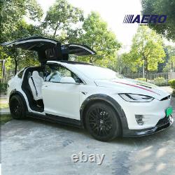 AERO Style Carbon Fiber Front Spoiler Body Kit for 2015-2020 Tesla Model X SUV