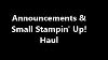 Announcements And Stampin Up Haul 8 7 2022 Please Forgive Air Conditioner Noise