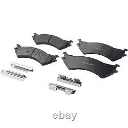 Brake Disc Brake Pad For 1999-2002 Ford E-350 Rear Drilled Slotted Set of 2 RWD