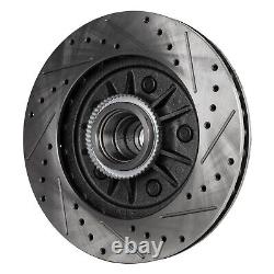 Brake Disc and Pad Kit For 1999-2002 Ford Expedition Front Drilled and Slotted