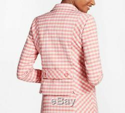 Brooks Brothers $466 Pink Gingham Double-Weave 12 Jacket & 12 Pants Suit Outfit