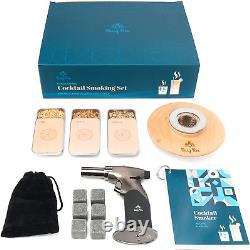 Busy Bee PRO Cocktail Smoker Mixology Bartender Kit Luxury Cocktail Set with C