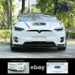 Carbon Fiber Body Kit and Fender Flares for 15-21 Tesla Model X 13pc AERO