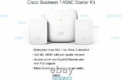 Cisco Business 140AC Starter Kit Mesh Wi-Fi Sys 1 AP + 2 Mesh CBW140MXS-B-NA