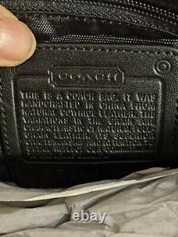 Coach Leather Travel Kit Toiletry Shave Bag Black FS5406
