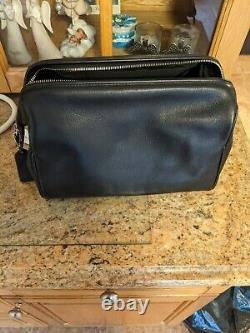 Coach Leather Travel Kit Toiletry Shave Bag Black FS5406