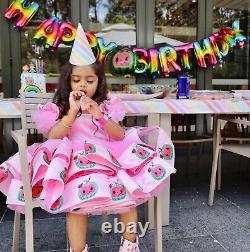 Cocomelon dress, Coco melon birthday outfit, Cocomelon birthday dress baby girl