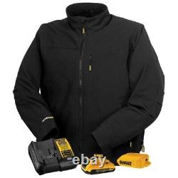 Dewalt Heated Black Soft Shell Work Jacket Kit Xl