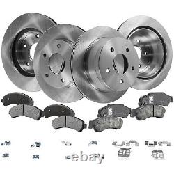 Disc Brake Rotor and Pad Kit For 1998-2004 Chevrolet S10 Front and Rear