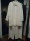 Escada Sport White Linen Jacket (l) & Pants (44) Suit Outfit