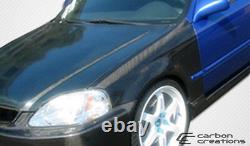 FOR 99-00 Honda Civic Carbon Fiber OE Hood 102066