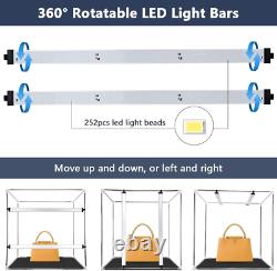 FOSITAN Light Tent Lightbox 32/80cm Portable Photo Studio Box Kit with 2 LED 16