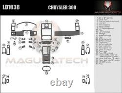 Fits Chrysler 300 2005-2007 With Navigation Large Wood Dash Trim Kit