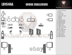 Fits Dodge Challenger 2008-2014 Large Wood Dash Trim Kit
