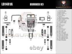Fits Hummer H3 2007-2010 Large Premium Wood Dash Trim Kit