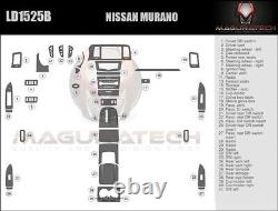 Fits Nissan Murano 2009-2014 With Base Radio Large Premium Wood Dash Trim Kit