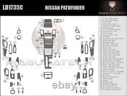 Fits Nissan Pathfinder 2013-2017 NO Navigation Large Wood Dash Trim Kit