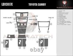 Fits Toyota Camry 2007-2011 NO Factory Wood Basic Premium Wood Dash Trim Kit