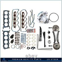 For 07 08 Ford F-150 5.4L Water Pump Head Gasket Set Timing Chain Kit Cam Phaser