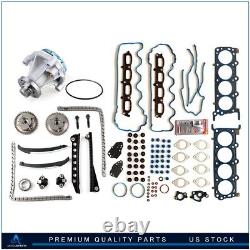 For 07 08 Ford F-150 5.4L Water Pump Head Gasket Set Timing Chain Kit Cam Phaser