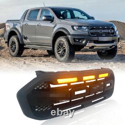 For 19-22 2021 Ford Ranger Raptor Grill Bumper Front Grille Accessories Body Kit