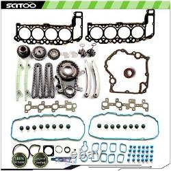For 2002 Dodge Ram 1500 4.7L Head Gasket Set Timing Chain Kit Water Pump