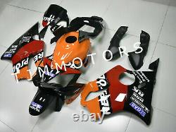 For CBR600F4i 01-03 ABS Injection Mold Bodywork Fairing Kit Orange Black Repsol