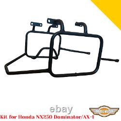 For Honda NX250 Kit crash bars Side carrier AX-1 Pannier rack engine guard