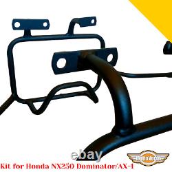 For Honda NX250 Kit crash bars Side carrier AX-1 Pannier rack engine guard