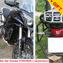 For Honda VFR1200X Crosstourer Engine guard Rack luggage system Kit Crash bars