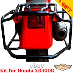 For Honda XR 400 Rack luggage system Kit XR400R Headlight protector Motard, Gift