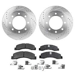 Front Brake Disc Rotors and Pads Kit for F250 Truck F350 Ford F-250 Super Duty