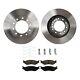Front Brake Disc Rotors And Pads Kit For F450 Truck F550 Ford F-450 Super Duty