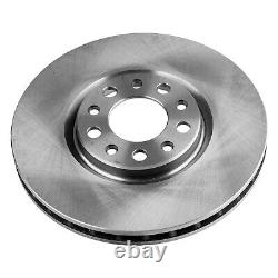 Front Brake Disc Rotors and Pads Kit for Jeep Compass Renegade Fiat 500X 16-20