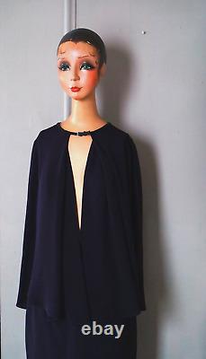 Giorgio Armani Women's Purple Blouse and Skirt Outfit 100% Silk Crepe Gorgeous