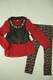 Girls 3 Pc Outfit Small 6 6x Mole Skin Boho Set Vest Top Pants Holiday Dressy