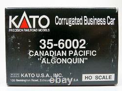 HO Kato 35-6002 CANADIAN PACIFIC Business Car ALGONQUIN Lit Tail NEWIOB + LT KIT