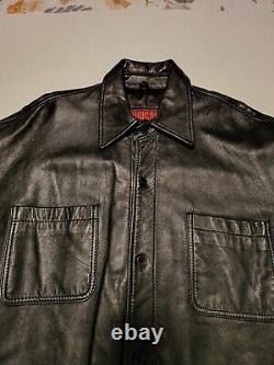 HUDSON Outerwear Men's Black Leather Jacket and Pants Leather Outfit