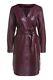 Handmade Women's Lambskin Leather Celebrity Dress, Leather Stylish Outfit Red