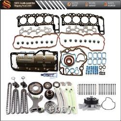 Head Gasket Bolts Set Water Pump Timing Chain Kit For 2007 Dodge Ram 1500 4.7L