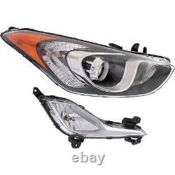 Headlight Driving Head light Headlamp Passenger Right Side Hand for Elantra GT