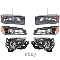 Headlight Kit For 02-06 Chevrolet Avalanche 1500 Avalanche 2500 With Fog Light